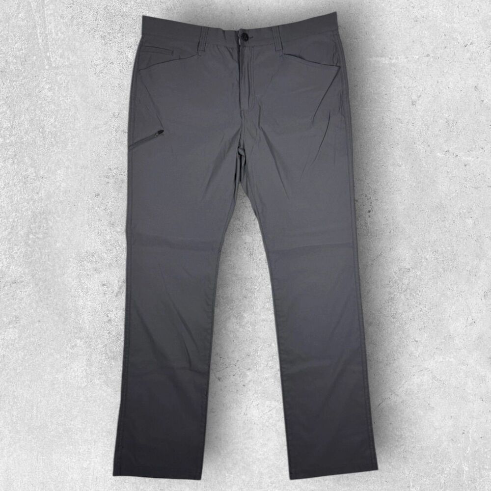 Orvis Mens Water Resistant Tech Pants Outdoor Hiking Fishing Gorpcore 38x34 Grey